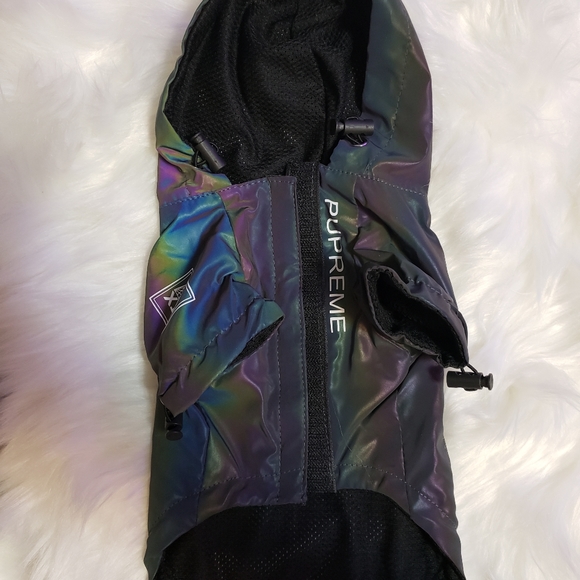 Rainbow Iridescent Reflective Rain Coat - Picture 4 of 5